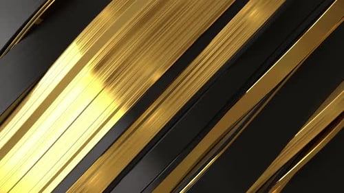 Abstract Golden and Black Diagonal Lines Loop Background