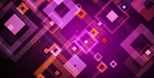 Dynamic Abstract Geometric Squares Looping Background Animation