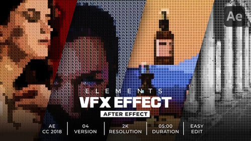 8-Bit Number & Grid Effects