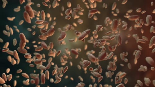 Abstract Organic Particles Flowing Upwards Motion Background