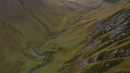 River Valley In The Mountains
