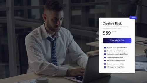 Animated Modern UI Pricing Tables and Subscription Plan Cards