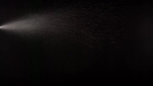 Sprühwasser in Zeitlupe