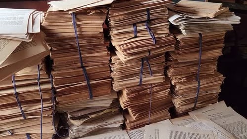 Old Parchment Papers Stacked 2