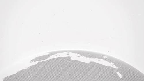 Gray World Map In Clean White Background