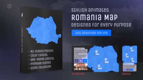 Romania Map – Republic of Romania Map Kit