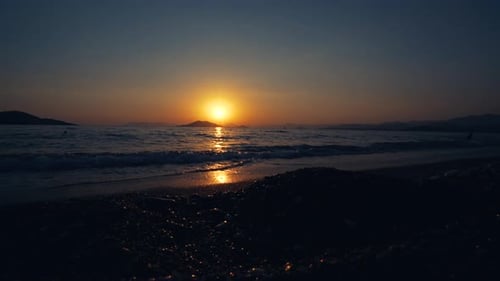 Sonnenuntergang an der Küste