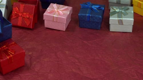 Colorful Wrapped Gift Boxes For Celebratory Occasions