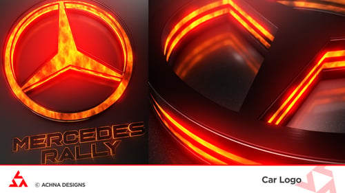 Cinematic 3D Logo and Title Reveal with Neon Glow
