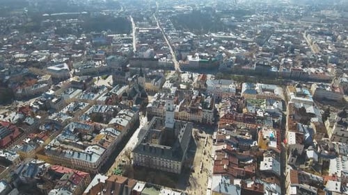 Aerial View Of The Chapel On A Spring Day. Old City
