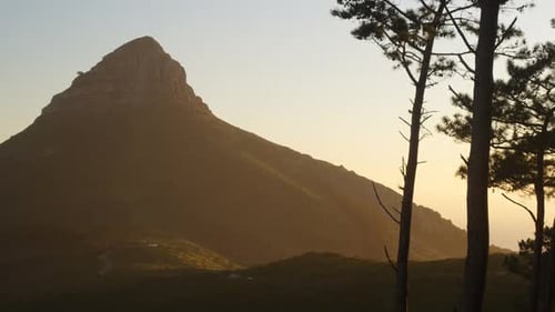 Time-lapse of beautiful mountain at countryside 4k