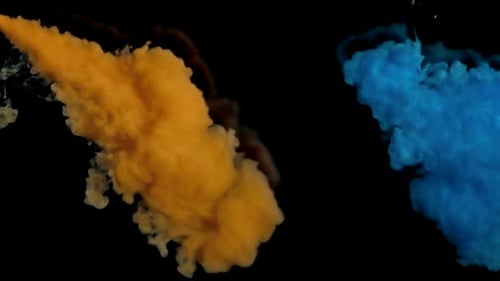 Paints Jets Mix Creating Pattern