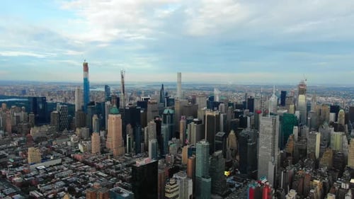 Vista aérea de rascacielos y edificios