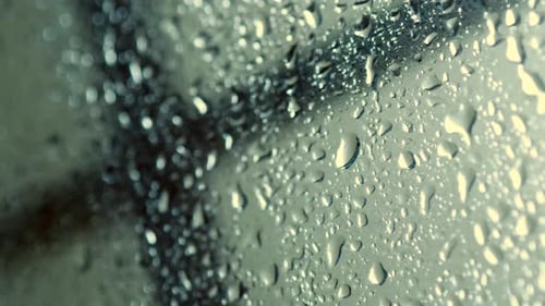 Rain Drops on Window , Rainy Day