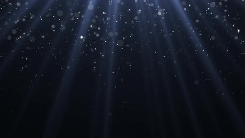 Glitter Particles with Stars and Bokeh Loop