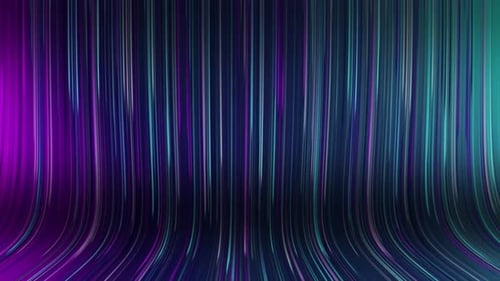 Dynamic Abstract Flowing Neon Lines Background