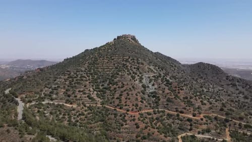 Monasterio de Stavrovouni. Vista de la montaña donde se encuentra el monasterio.