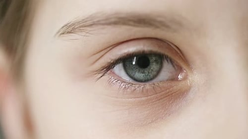 Girl Having Eye Checkup