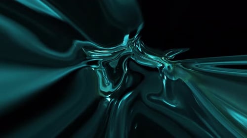 Shining Teal Abstract Fluid Background Motion Loop