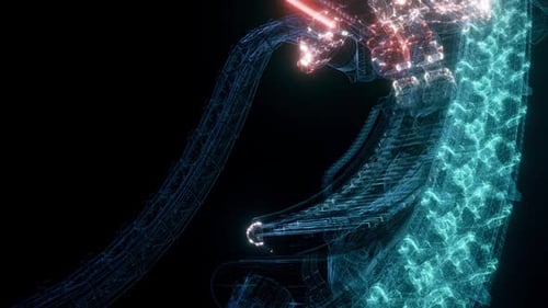 Futuristic Industrial Machine Hud Hologram Hd