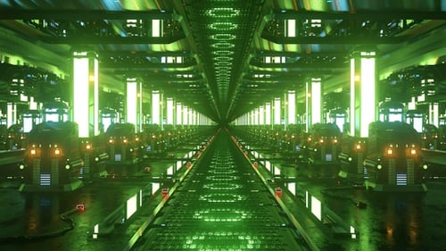 Sci-Fi-Lichttunnel