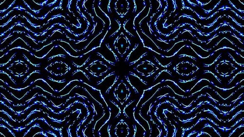 Abstract Glowing Blue Lines Geometric Pattern Background