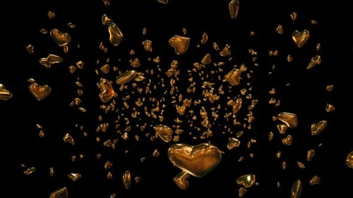 Golden Hearts Partikel