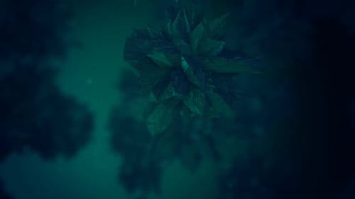 Abstract Crystalline Rotating Object Loop Background