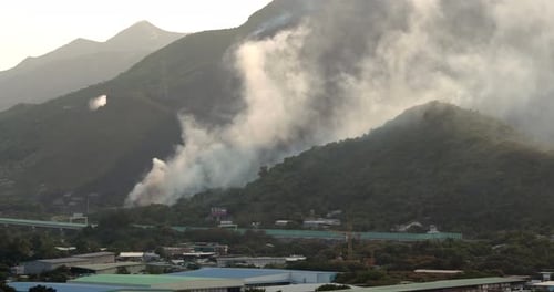 Fire Disaster on Mountain