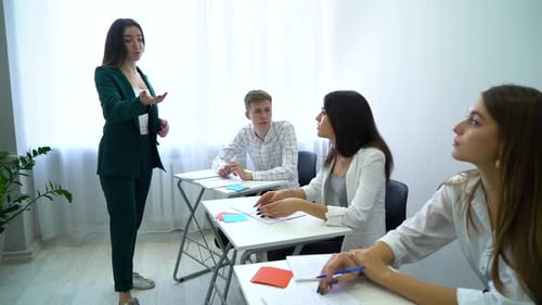 Young Adults Learning in a Classroom Setting