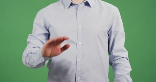 A hand waving