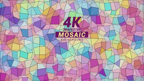 Dynamic Abstract Geometric Color Shifting Polygonal Background