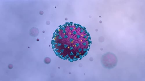 3D Spinning Virus Particle Animation for Scientific and Medical Content