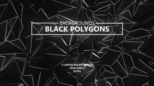 Black Polygons with Glowing Edges