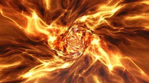 Inside an Erupting Burning Volcano, Loopable