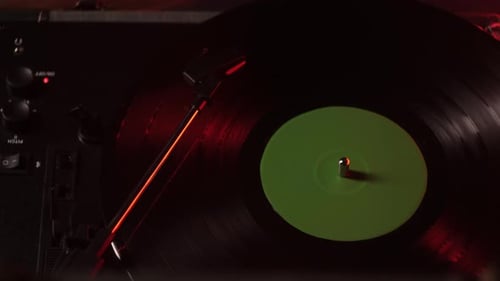 Vinyl Record Closeup