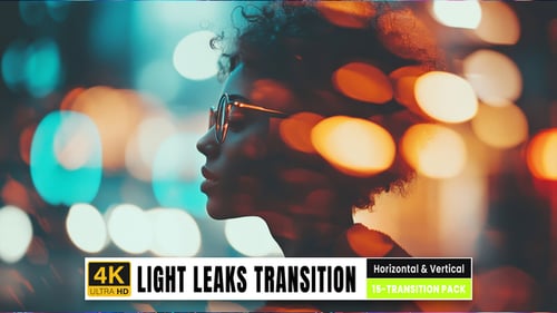 Cinematic Light Leak Transitions and Film Burn Overlays