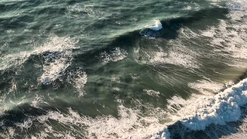 Aerial View Strong Storm Background