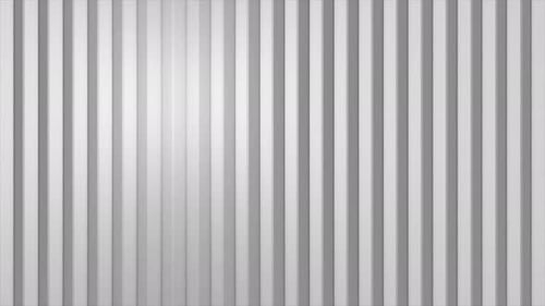 White polygonal geometric surface