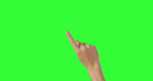 Isolierte Mannhand winkt und zeigt das Nein-Zeichen mit Zeigefinger, Ablehnungssymbol, Packung mit Gesten