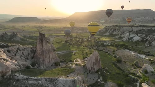 The Cappadocia region of Turkey is the most popular location in the world for hot air ballooning.