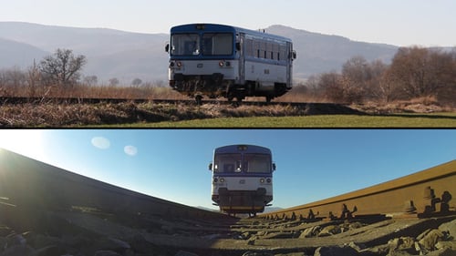 Vorbeifahren eines Zuges