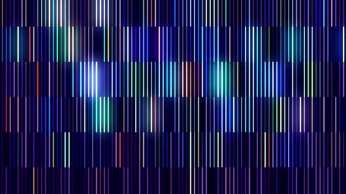 Abstract Glitch Vertical Lines Digital Background Loop