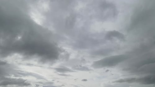 Ominous Grey Storm Clouds Moving in the Sky