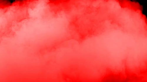 Vibrant Red Smoke Billowing Across Frame