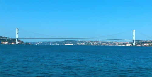 Scenic View of the Iconic Bosporus Bridge