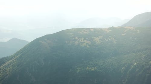 Scenic Mountain Landscape Aerial View