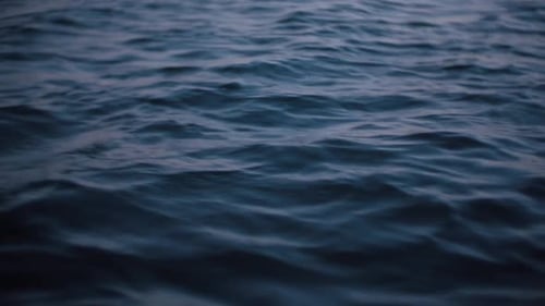 Blue Ocean Water Rippling in Gentle Waves
