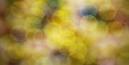 Blurred Golden Bokeh Lights Abstract Background