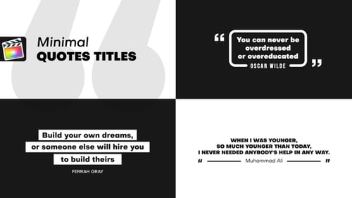 Minimal Quotes Titles | FCPX